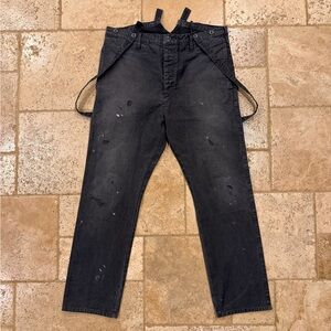 Visvim Travailler Braces Overall Painter’s Distressed Pants